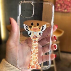 ⚠️Clearance iPhone 12 Pro Giraffe Print Clear Phone Case